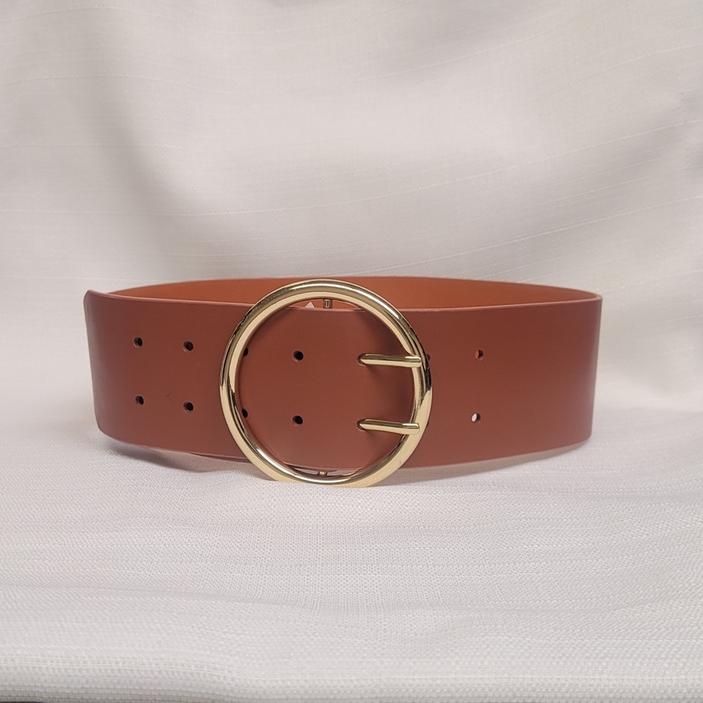 Express Women's Size (S/M) Wide Waist Brown Belt NEW